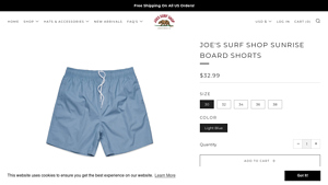 Joe's Surf Shop - Sunrise Board Shorts