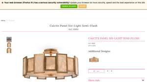 John Richard - Art Deco Semi-Flush Light