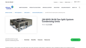 Johnson Controls - J30-50YD 30-50 Ton Split System Condensing Units
