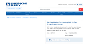 Johnstone Supply - Air Conditioning Condensing Unit 20 Ton