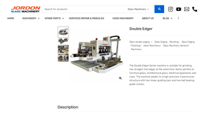 Jordan Glass - Double Edger Series Machine