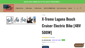 X-Treme - Laguna Beach Cruiser Electric Bike
