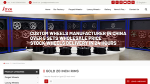 Jova Wheels - Customizable Gold 20 Inch Rims