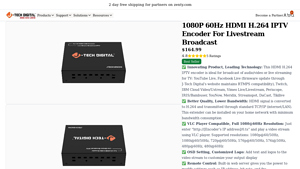 JTech Digital - 1080P 60Hz HDMI H.264 IPTV Encoder