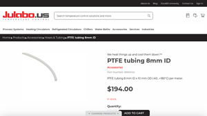 Julabo - PTFE Tubing 8mm ID