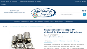 Kaleidoscope Imprints - Stainless Steel Telescopic Shot Glass