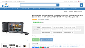 Kcosit - K100i Vehicle Mounted Rugged Tablet PC