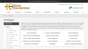 Keene Engineering - Dredges and Accessories