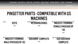 Kegel - Pinsetter Parts