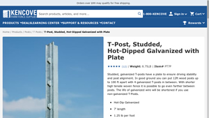 Kencove - Galvanized T-Posts
