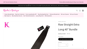 Kendra's Boutique - Raw Straight Extra Long Bundle