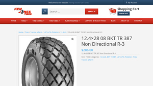 BKT - 12.4x28 8 Ply TR 387 Tire