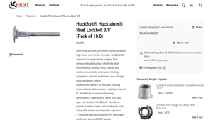 Kent Automotive - Huckbolt® Hucktainer® Rivet Lockbolt 3/8