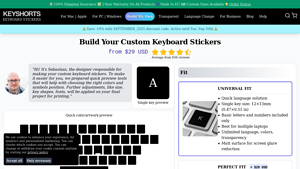 Keyshorts - Custom Keyboard Stickers