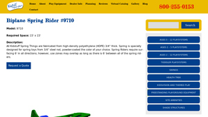 Kidstuff - Biplane Spring Rider #9710