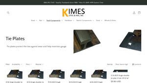Kimes Steel - Tie Plates
