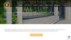 King Iron Works - Wrought Iron Gates