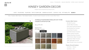 Kinsey Family Farm - Avondale Fountain Rectangular Water Feature
