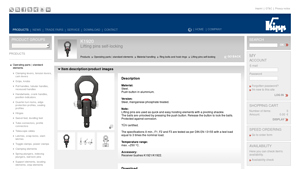 Kipp - Lifting Pins Self-Locking