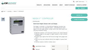 Kistler Morse - Weigh II Multiple Vessel Weight Controller