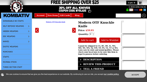 Kombativ - Modern OTF Knuckle Knife
