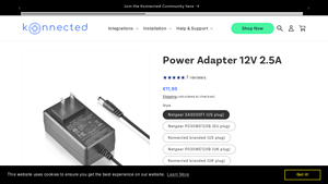 Konnected - Power Adapter 12V 2.5A