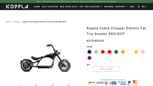 Koppla - Cobra Chopper Electric Fat Tire Scooter