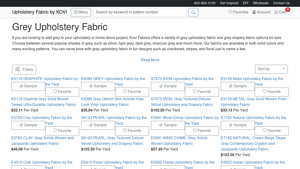 KOVI Fabrics - Grey Upholstery Fabric Options