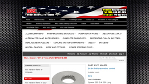 KRC Power - SPC 90-0-050 Machined Spacer