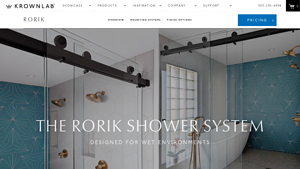 Krown - Rorik Frameless Glass Shower System