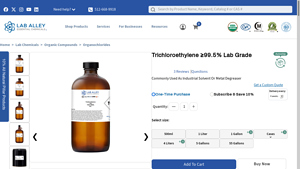 Lab Alley - Trichloroethylene 99.5% Lab Grade