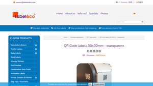 Label & Co - QR Code Labels 30x30mm
