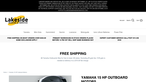 Yamaha - 15 HP Outboard Motor