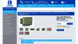 Larson Electronics - 3000 KVA Pad Mount Transformer