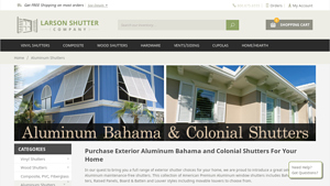 Larson Shutter - Aluminum Exterior Shutters