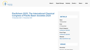 Pacifichem 2025 - International Chemical Congress