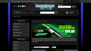 Laser Pointer Pro - 500mW High Power Laser Pointers