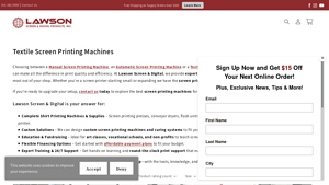 Lawson - Premium Screen Printing Machines