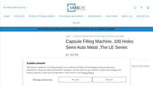 Lead Life Health - Semi-Auto Metal Capsule Filling Machine
