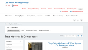 Leefisher Fishing - Galvanized Wire Crab Trap Material