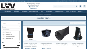 Lehigh Valley Valve - Duckbill Check Valves