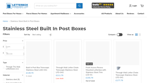 Letterbox Supermarket - Stainless Steel Built In Post Boxes