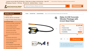 Oztec - 2.4 OZ Concrete Vibrator Package