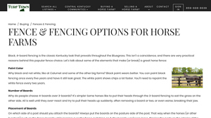 Lex Horse Farms - Classic Black 4-Board Fencing