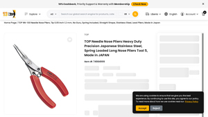 TOP - NN-100 Spring-loaded Needle Nose Pliers
