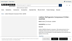 Liebherr - Refrigerator Compressor 6120768