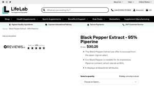 Life Lab - Black Pepper Extract 95% Piperine