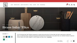 LiLi Tile - Brass Inlay Tiles Collection
