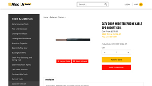 CATV - DROP WIRE TELEPHONE CABLE 2PR