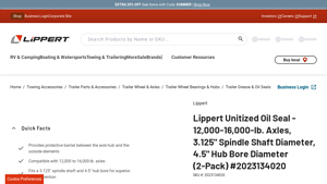 Lippert - Unitized Oil Seal